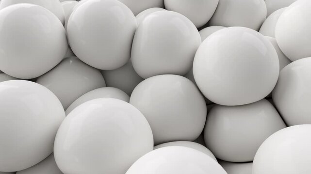 soft balls organic white eggs Abstract sphere hydrogel elastic rubber caoutchouc