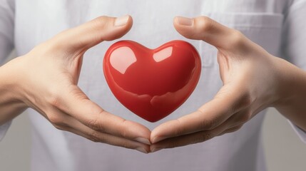 Obraz premium Heart in hands