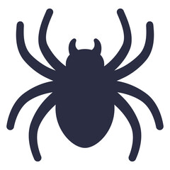 Spider icon on white