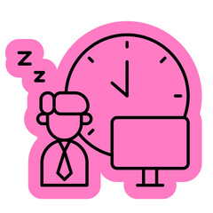 Overtime work icon