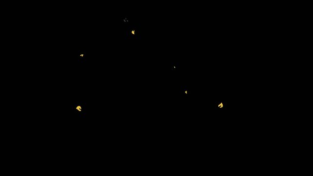 Pack of hand-drawn 2D Halloween themed effects in cartoon style. Transparent background and alpha channel.