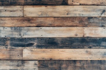 Naklejka premium Reclaimed Timber Wall with Distinct Texture Perfect for Industrial and Farmhouse Interiors with Copy Space