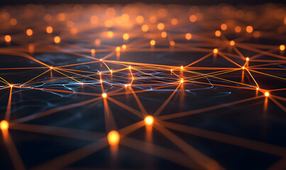 Futuristic Stock Market Chart with Glowing Data or Dynamic Financial Timeline for graphic background