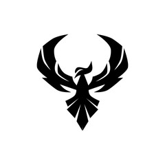 Phoenix bird simple logo vector. Phoenix bird vector icon.