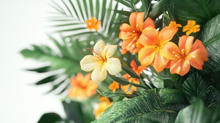 Obraz premium Vibrant Flower Bouquet on Plant