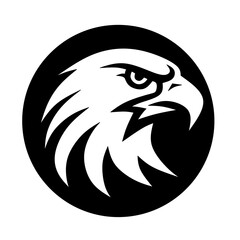 Icon design with an image of an eagle's head, suitable for logos, icons and decorations