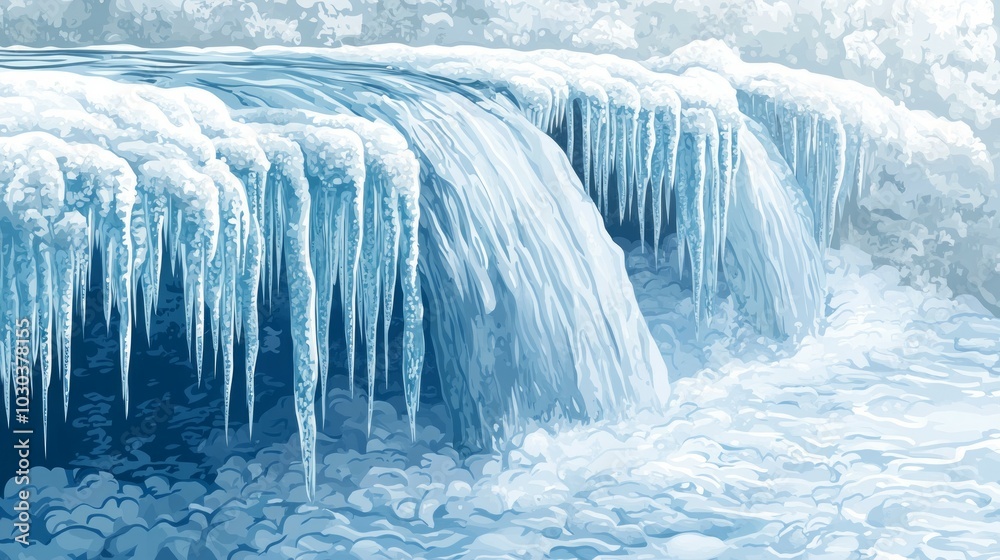 Canvas Prints Winter's Edge, Icicles