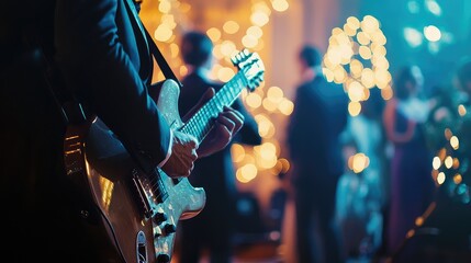 Naklejka premium Romantic Band Playing in Captivating Scene