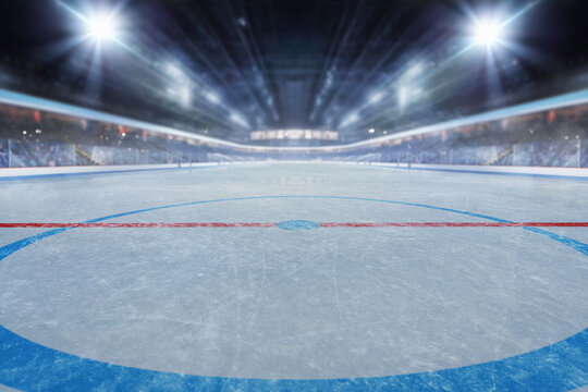  Hockey ice rink sport arena empty field - stadium