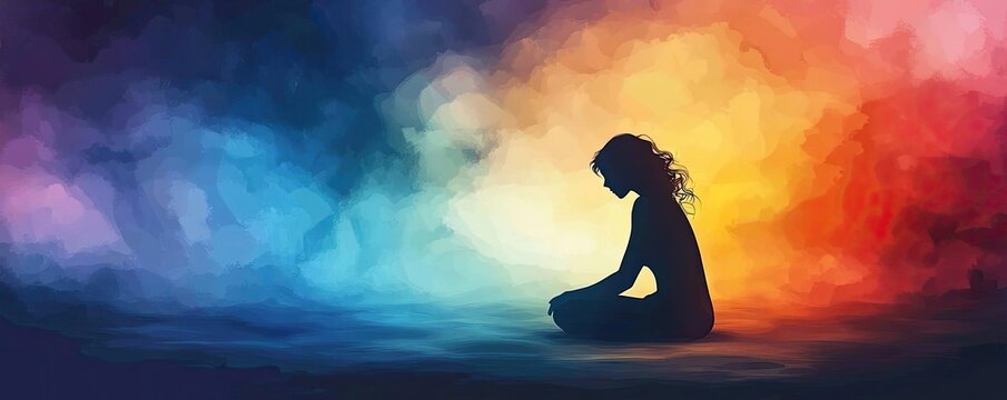 A mental health hotline card, with calming colors and a supportive message