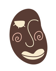 Illustration stickers stamps abstract icon masks painting decoration 