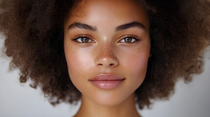 Honey hair care tutorial for curly hair, featuring frizzy hair before the treatment, followed by after footage showing enhanced shine and frizz-free curls