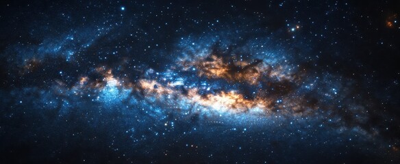 Naklejka premium The Stunning Cosmic Galaxy