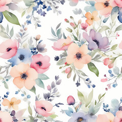 Ditsy Floral Background, Shabby Chic, Cottage Core Surface Pattern design 