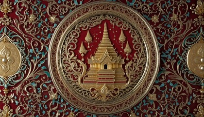 Thai Temple Decor: Traditional Asian Art and Design