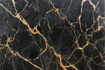 Elegant Black Marble with Gold Veins for Design Projects