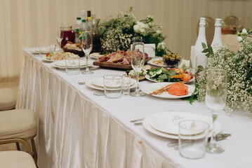 table setting for a dinner