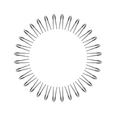 circle op art geometric pattern, minimal geometry form, vector design element