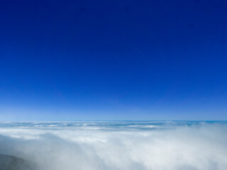 The sky above the clouds, seen from a mountain top on Madeira.