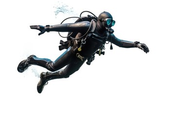 Man scuba diving recreation adventure outdoors.