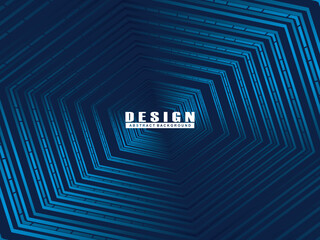 Premium background with diagonal dark blue stripes pattern. Vector horizontal template for digital luxury business banner, formal invitation, luxury voucher, gift certificate, etc.