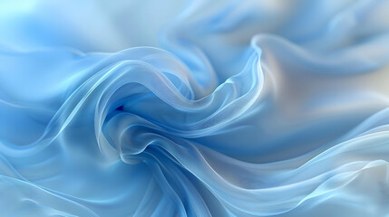 Obraz premium Abstract Background Blue Wavy Pattern - Illustration