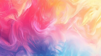Obraz premium Vibrant Abstract Design with Colorful Swirls and Hazy Brush Strokes for Art Prints.