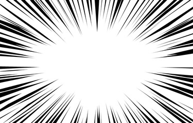 Naklejka premium A black and white drawing of a white background with a large, black, zigzag line. The line appears to be moving in a circular motion, creating a sense of motion and energy. The drawing has a dynamic