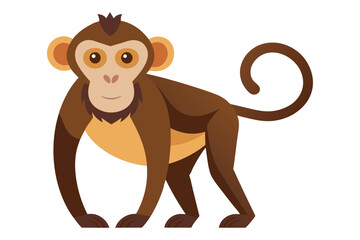 Cute Monkey Vector Illustration