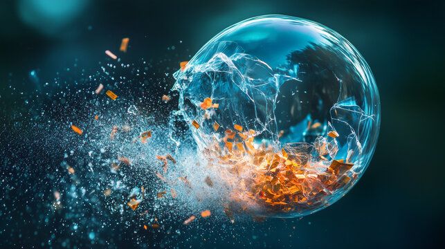 Financial Products Implode Amid Market Bubble Burst, Investors Facing Massive Losses as Fortunes Vanish. Economic Fallout from Speculative Investments Crashing and Widespread Wealth Destruction