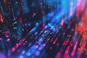 Data-driven modern abstract background, showcasing AI and analytics in design.