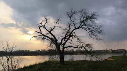 Petrovaradin Fortress and it's surroundings in bright spring day