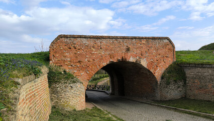 Obraz premium Petrovaradin Fortress and it's surroundings in bright spring day