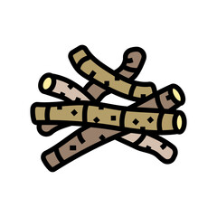 ashwagandha ayurvedic herb color icon vector. ashwagandha ayurvedic herb sign. isolated symbol illustration