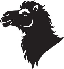 Fototapeta premium Camel head silhouette