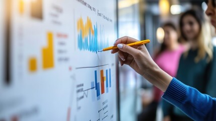 Collaborative meeting with european and indian colleagues analyzing data trends