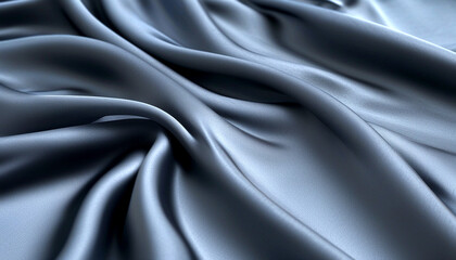 Fototapeta premium Elegant smooth fabric draped gracefully, showcasing its luxurious texture and sheen