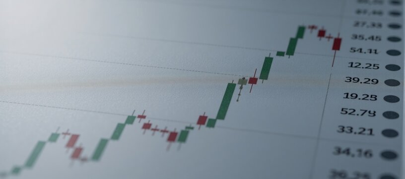 Financial Investment Concept Stock MarketForex Trading Graph with Candlesticks