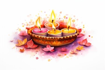 Festival dessert candle diwali.