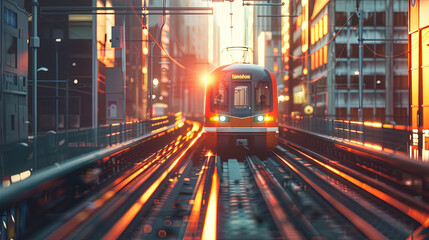 Fototapeta premium commuter line