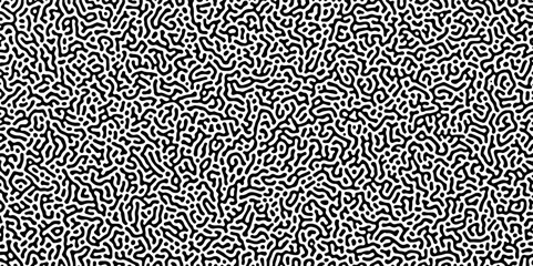 Gradient noise line abstract spread geometric background. Monochrome Turing reaction background. Abstract diffusion pattern with chaotic shapes. Vector illustration	