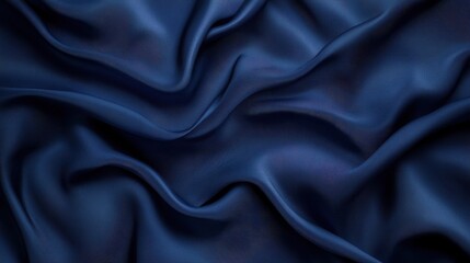 Fototapeta premium Deep blue matte texture with smooth, elegant shadows, providing a sleek, refined background for stylish, modern compositions