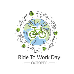 Ride To Work Day, October.