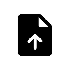 File Upload Icon - Document with Arrow Symbol

