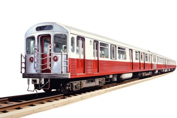 Fototapeta premium Subway train vehicle railway.