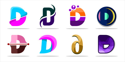 design logo creative letter D