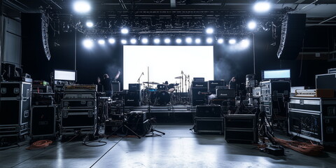 live, back scenes of production steps. 