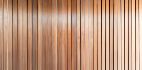Obraz premium Close-up of a wooden wall with vertical panels, creating a natural and textured background.
