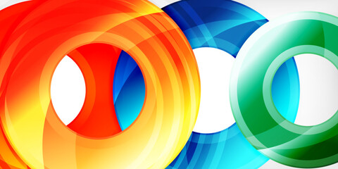 Fototapeta premium Circles, round elements, ring shapes premium background. Vector Illustration For Wallpaper, Banner, Background, Card, Book Illustration, landing page