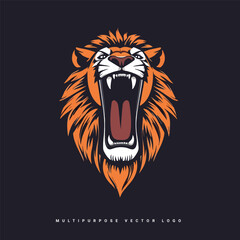 vector logo with line